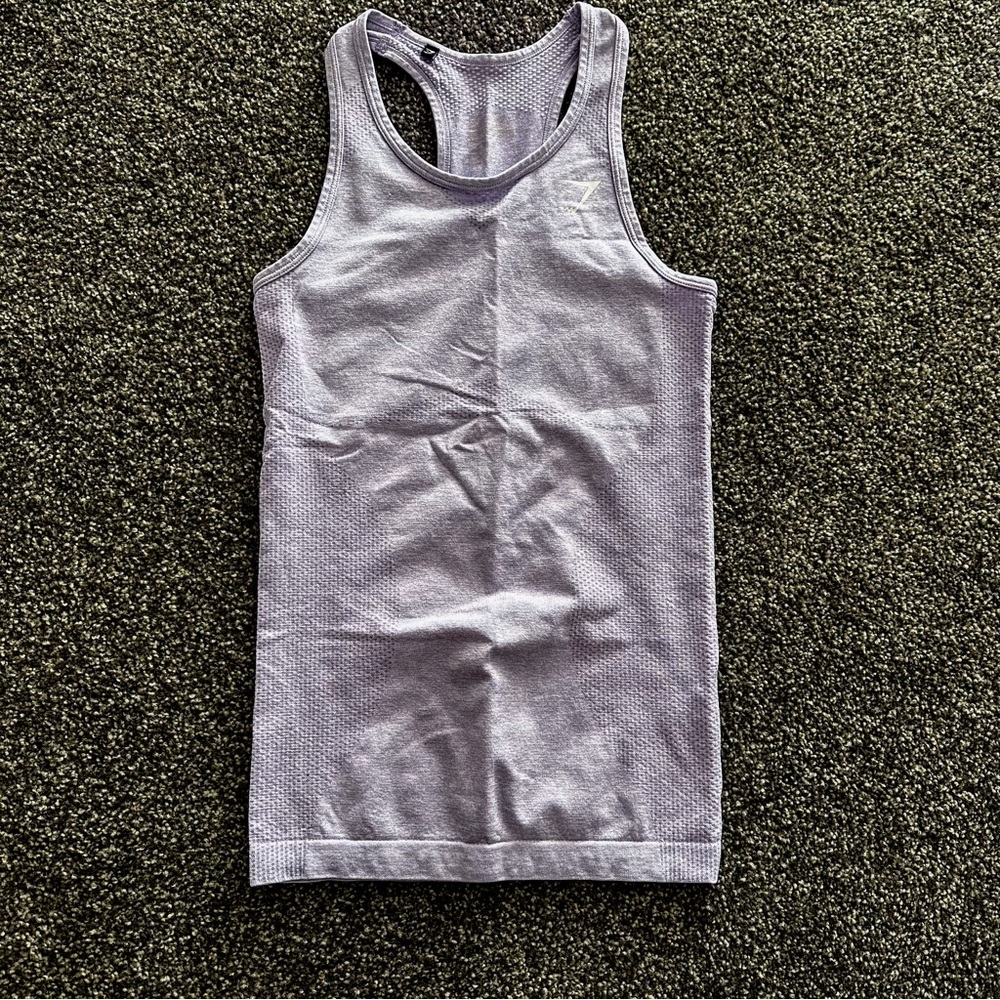 Gymshark Seamless Vest tank - lilac Marl 
Extra Small